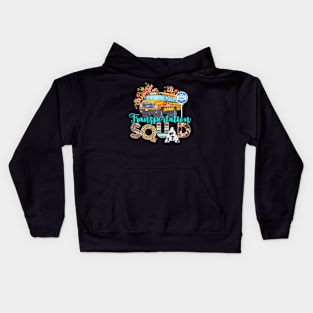 Back To School Transportation Squad Bus Driver School Kids Hoodie